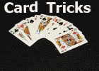 Card trick flourish image and link to card magic page.