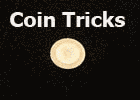Coin trick and flourish image and link to coin tricks page.