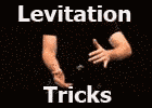 Levitating magic trick performance image and link to levitating page.