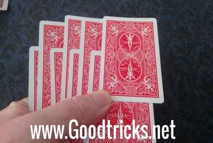 Cards are shown in outjogged position.