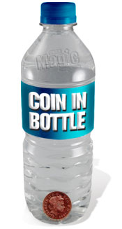 Coin in bottle image.
