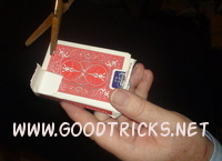 Magic lesson image showing preparation of card packet.