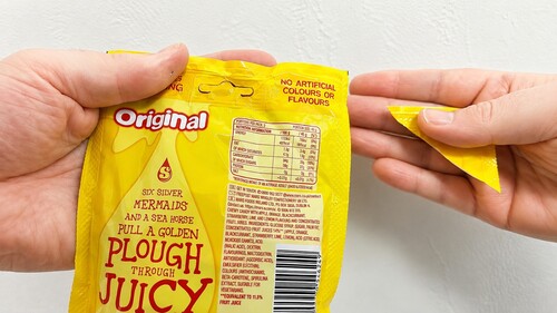 Restored candy packet