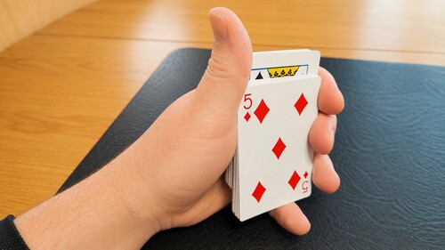A hidden step being created in the deck