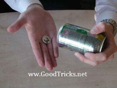 Holding the can ready