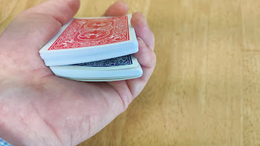 Keeping track of force card with a pinky break.