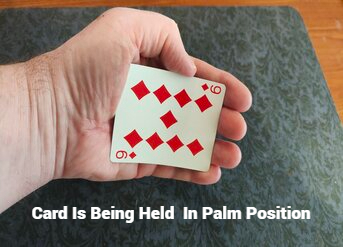 How to palm a card.