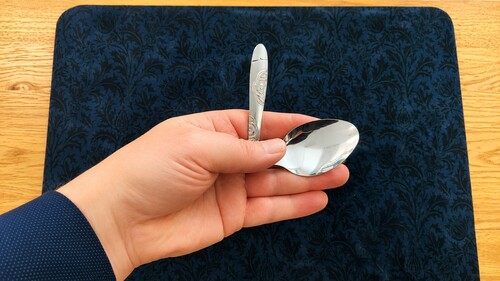Spoon bent and restored in a magic trick.