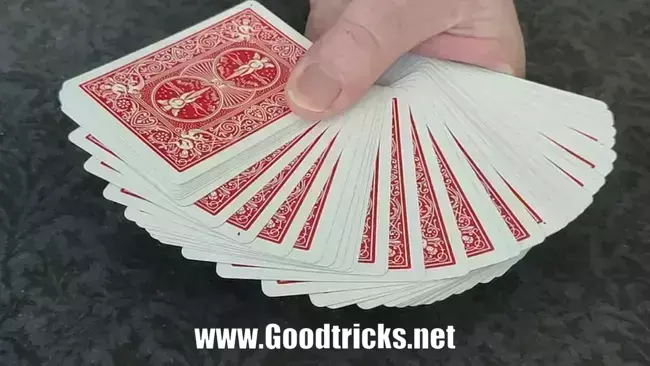 Turning a deck of cards upside down.